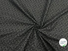TISSU 100% COTON FERMIÈRE GÉOMÉTRIE CIRCULAIRE FOND NOIR - My Little Coupon - tissu - coudre