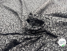 TISSU 100% COTON FERMIÈRE PAISLEY SUR FOND NOIR - My Little Coupon - tissu - coudre