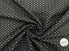 TISSU 100% COTON FERMIÈRE PETITES GOUTTES FOND NOIR - My Little Coupon - tissu - coudre