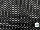 TISSU 100% COTON FERMIÈRE PETITES GOUTTES FOND NOIR - My Little Coupon - tissu - coudre