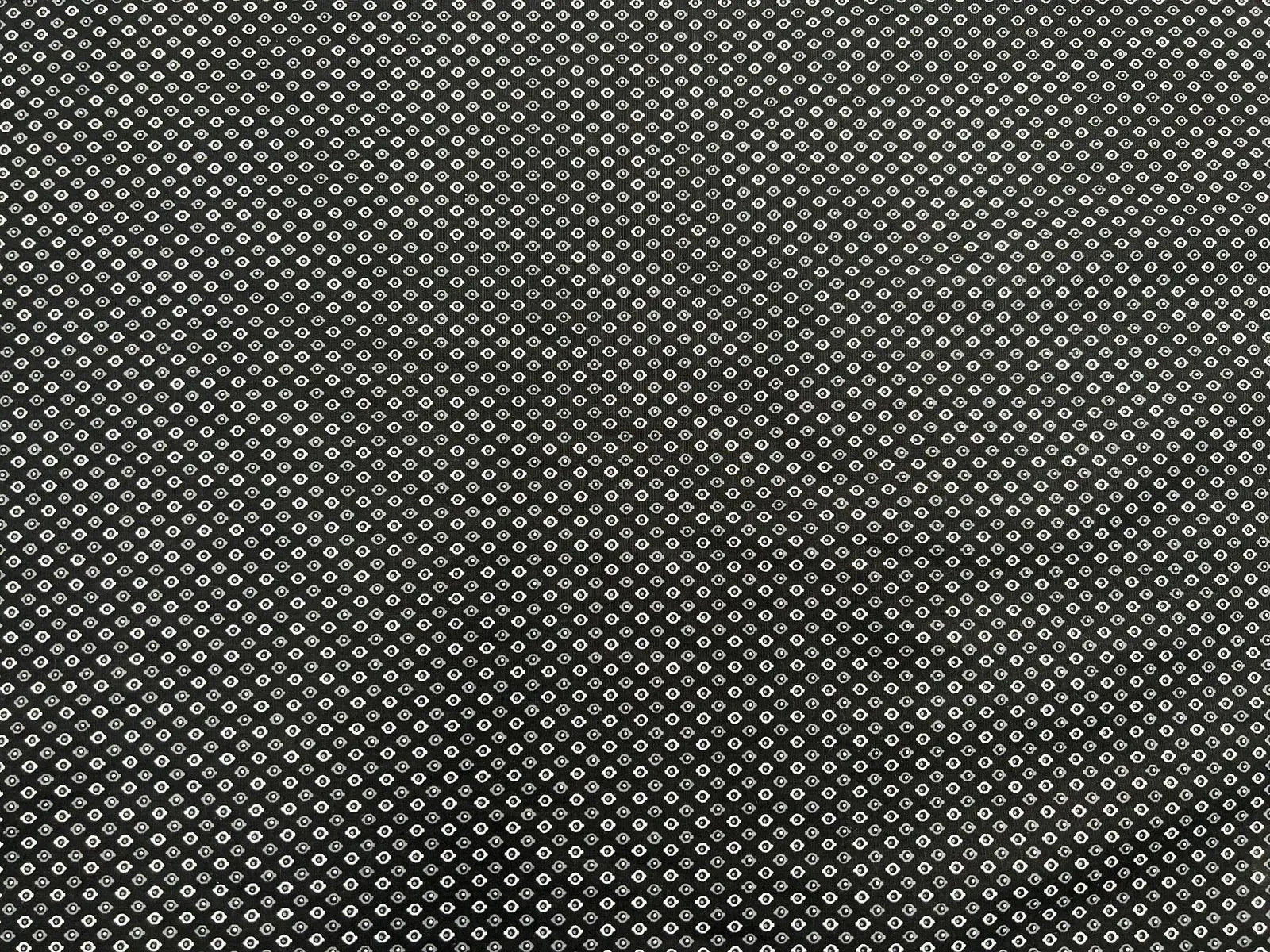 TISSU 100% COTON FERMIÈRE PETITES GOUTTES FOND NOIR - My Little Coupon - tissu - coudre