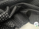 TISSU 100% COTON FERMIÈRE PETITES GOUTTES FOND NOIR - My Little Coupon - tissu - coudre