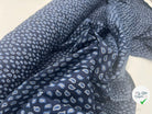 TISSU 100% COTON FERMIÈRE PETITS FEUILLAGES D'UNE NUIT SUR L'OCÉAN - My Little Coupon - tissu - coudre