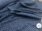TISSU 100% COTON FERMIÈRE PETITS FEUILLAGES D'UNE NUIT SUR L'OCÉAN - My Little Coupon - tissu - coudre