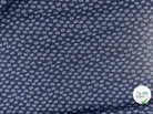 TISSU 100% COTON FERMIÈRE PETITS FEUILLAGES D'UNE NUIT SUR L'OCÉAN - My Little Coupon - tissu - coudre