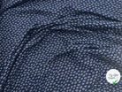 TISSU 100% COTON FERMIÈRE PETITS FEUILLAGES D'UNE NUIT SUR L'OCÉAN - My Little Coupon - tissu - coudre