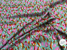 TISSU 100% VISCOSE FOND LAGOON IMPRIMÉ TULIP - My Little Coupon