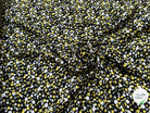 TISSU 100% VISCOSE IMPRIMÉ ARTIFICES FOND NOIR - My Little Coupon