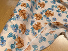 TISSU 100% VISCOSE IMPRIMÉ BRANCHES À FLEURS FOND CREME - My Little Coupon