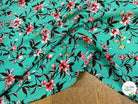 TISSU 100% VISCOSE IMPRIMÉ FOND LAGOON - My Little Coupon