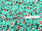 TISSU 100% VISCOSE IMPRIMÉ FOND LAGOON - My Little Coupon
