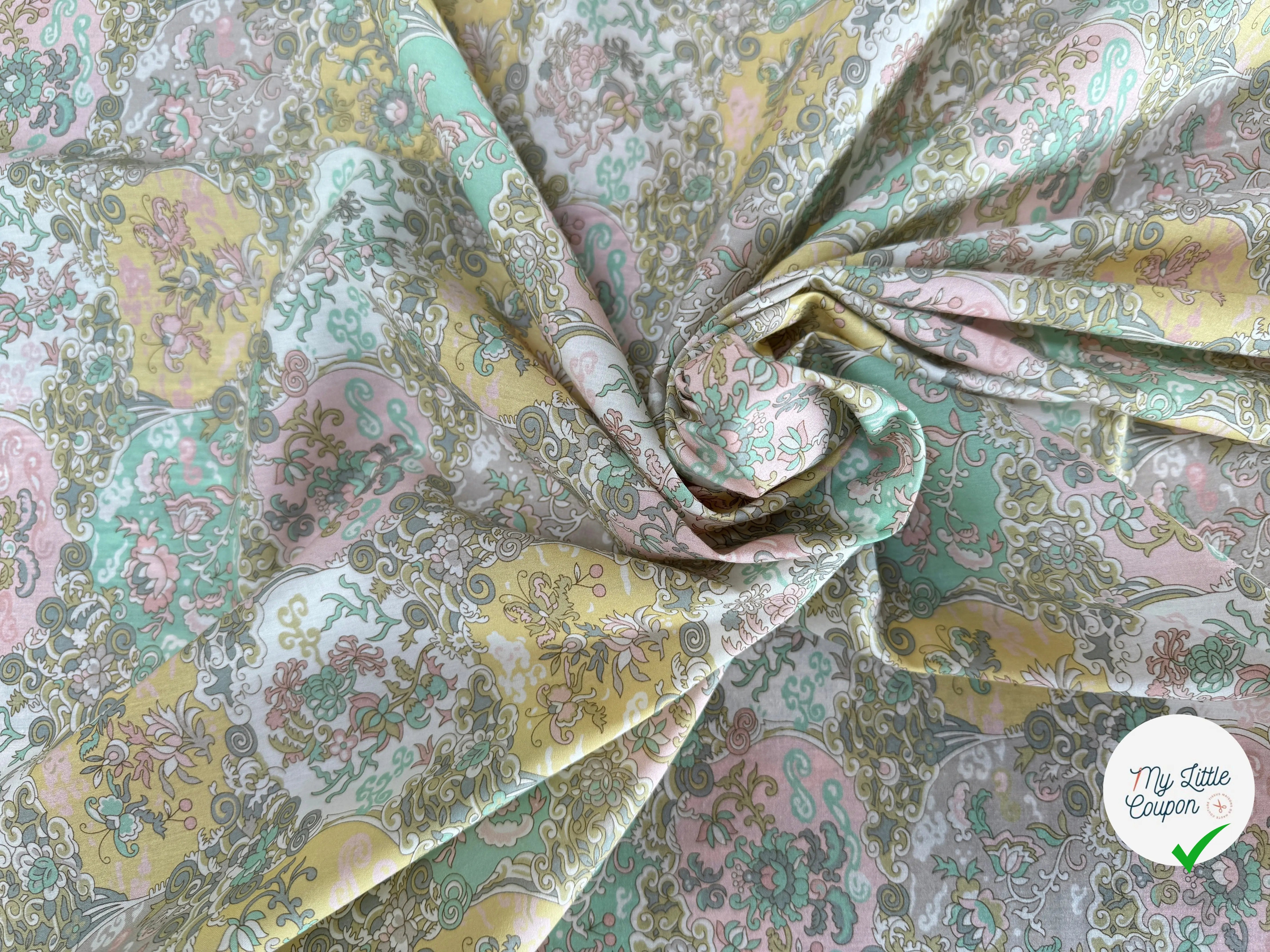 TISSU BATISTE DE COTON PRESTIGIEUSE LONDON - My Little Coupon