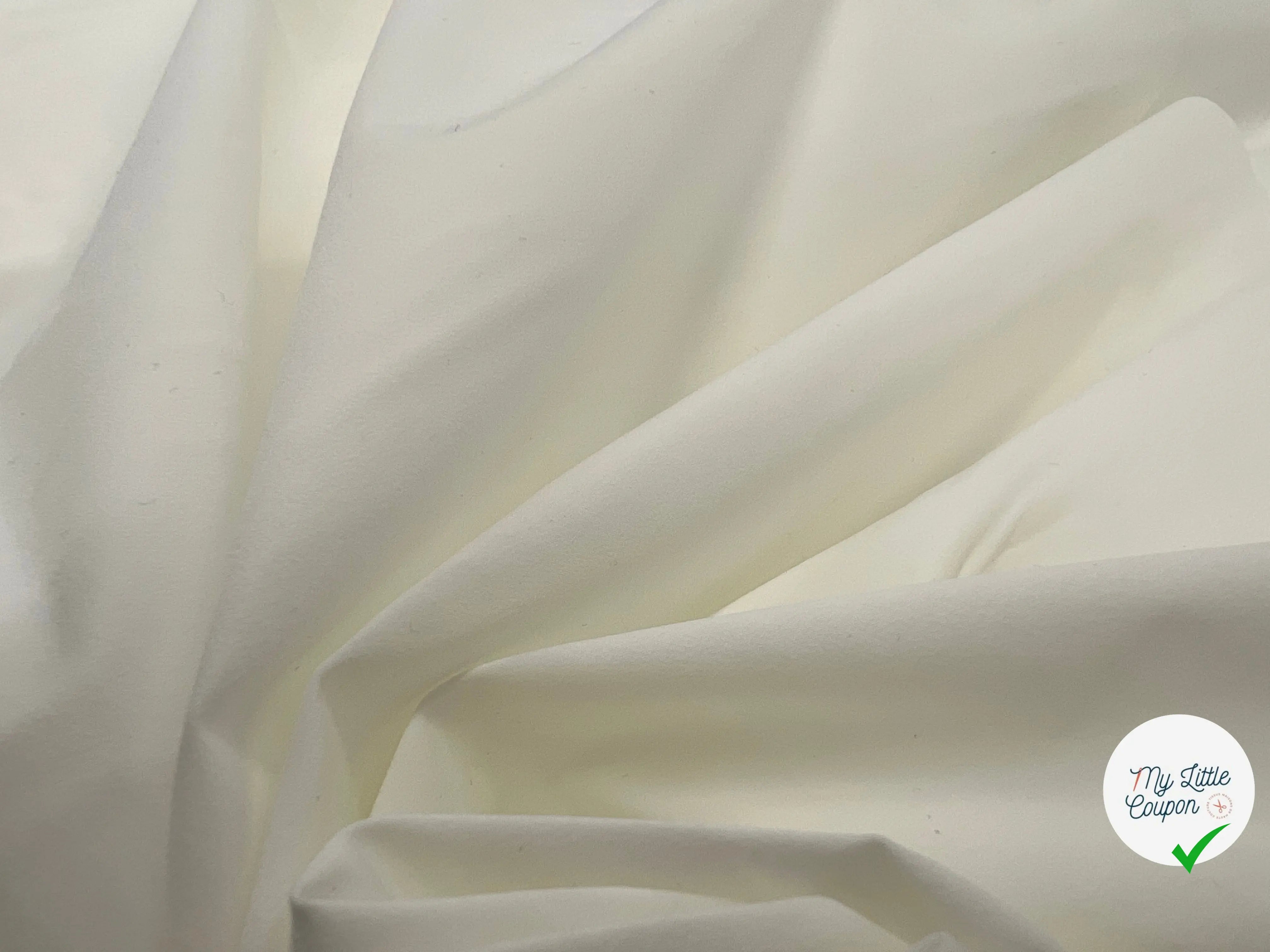 TISSU BLANC STRETCH - My Little Coupon - tissu - coudre
