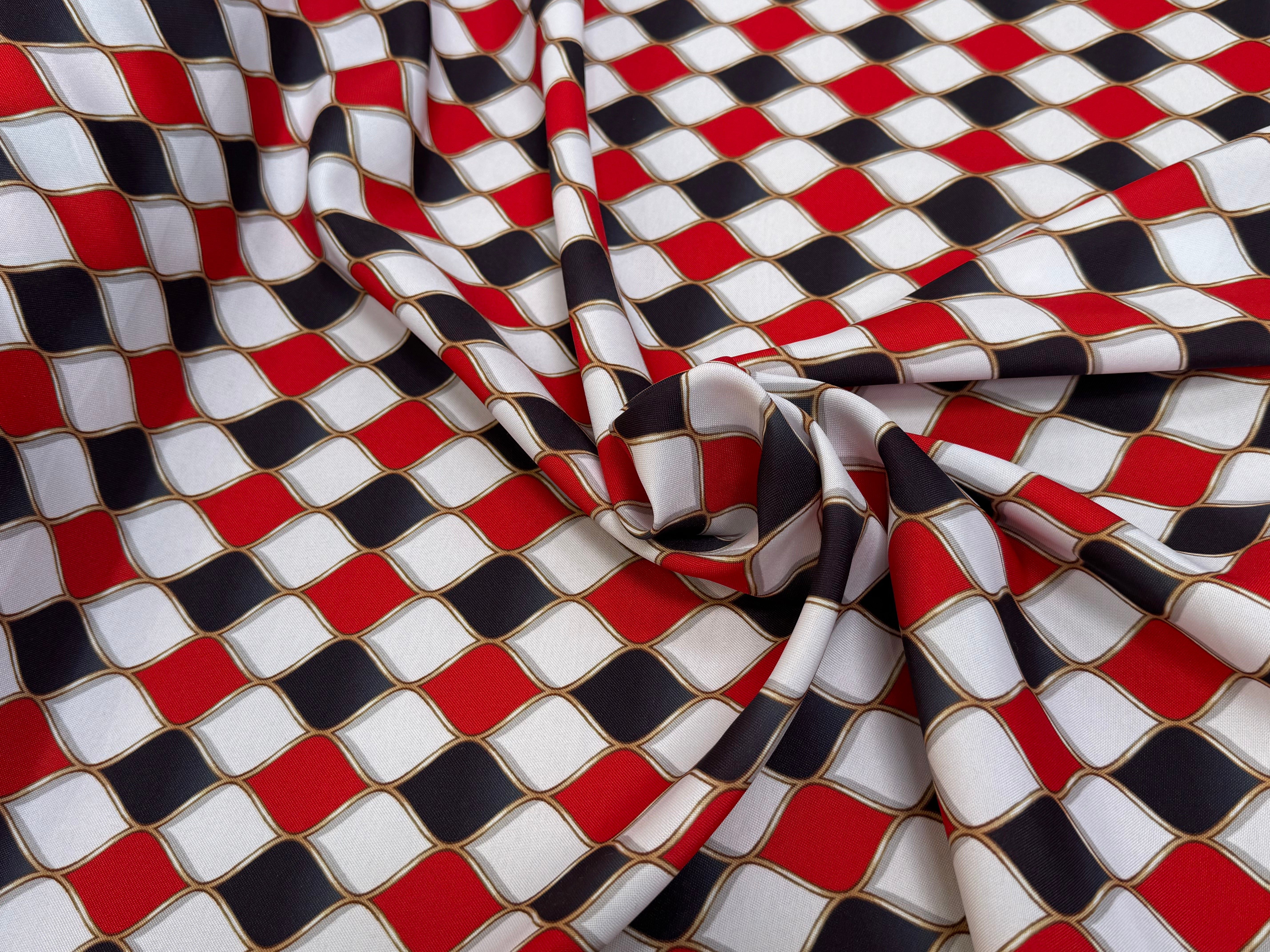 TISSU BURLINGTON ROUGE ET NOIR - My Little Coupon
