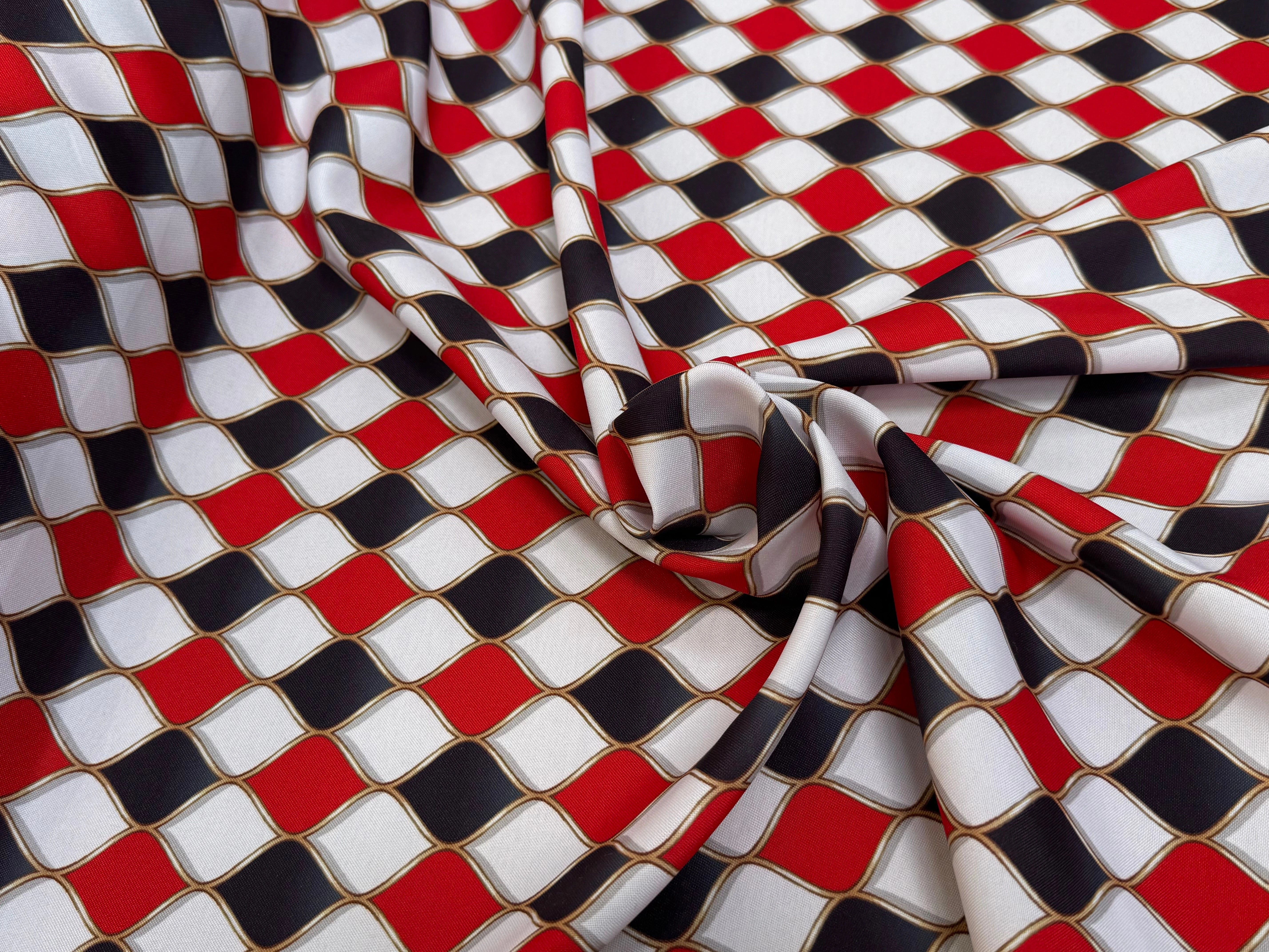 TISSU BURLINGTON ROUGE ET NOIR - My Little Coupon