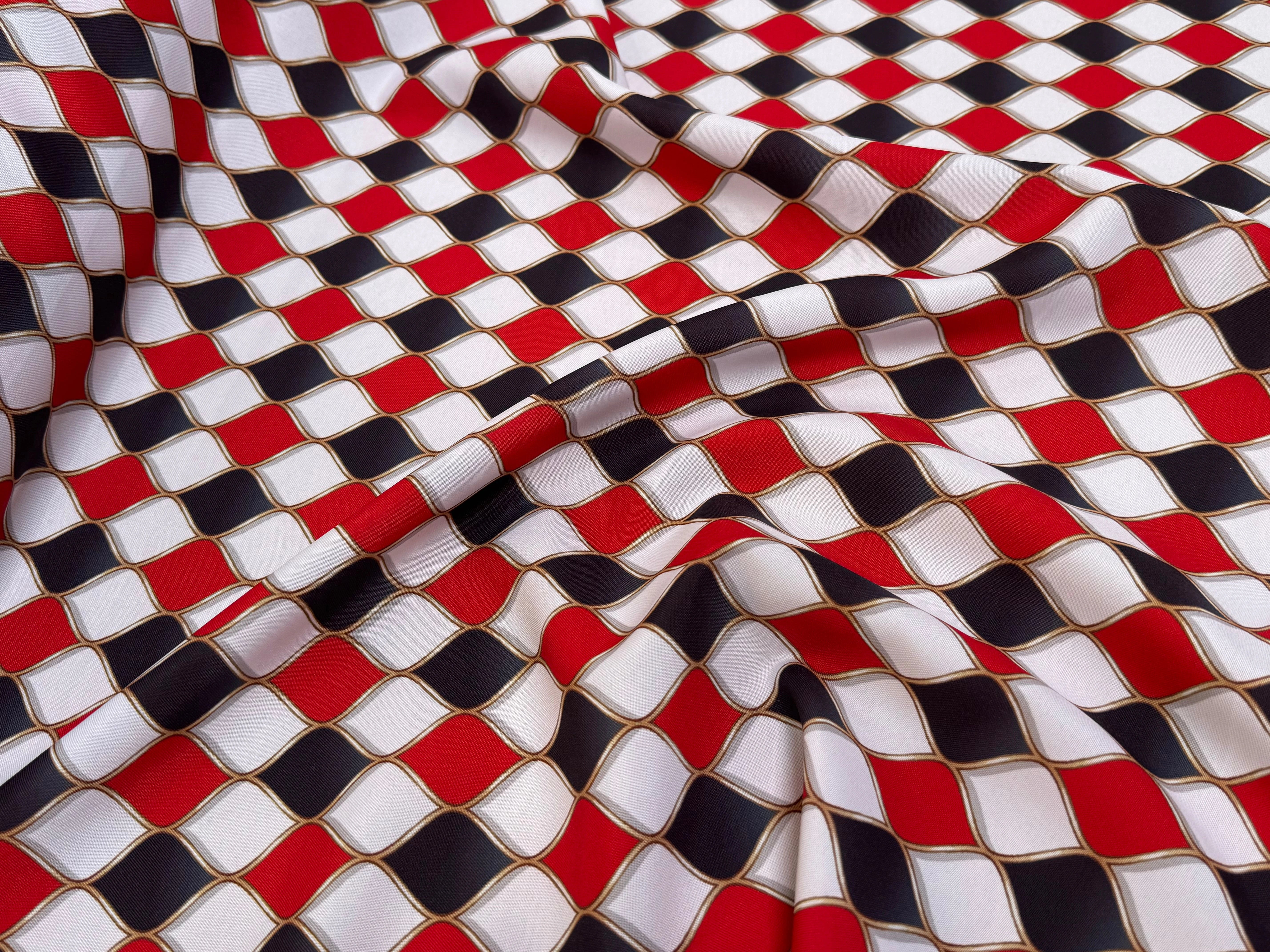 TISSU BURLINGTON ROUGE ET NOIR - My Little Coupon