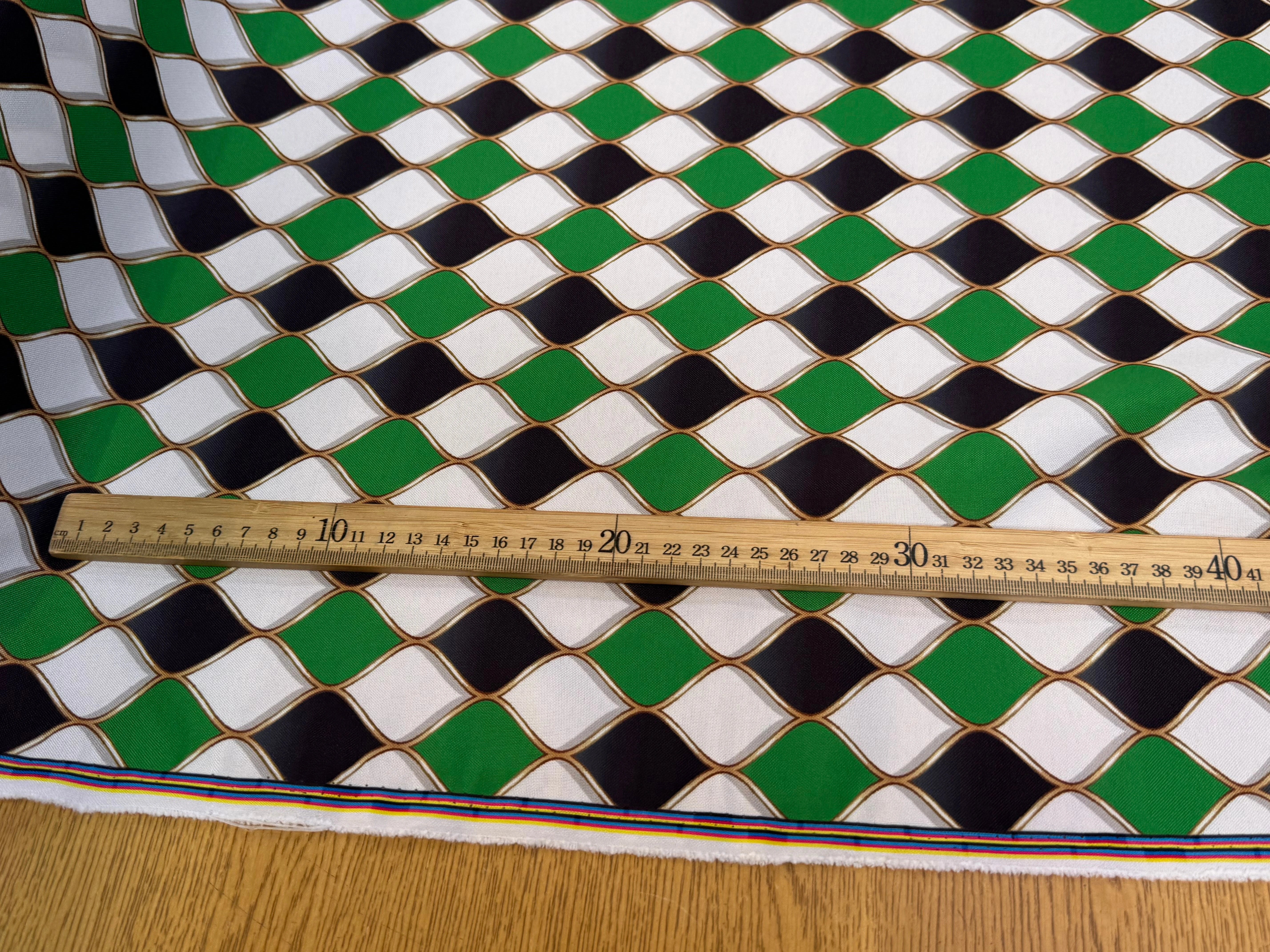 TISSU BURLINGTON VERT ET NOIR - My Little Coupon