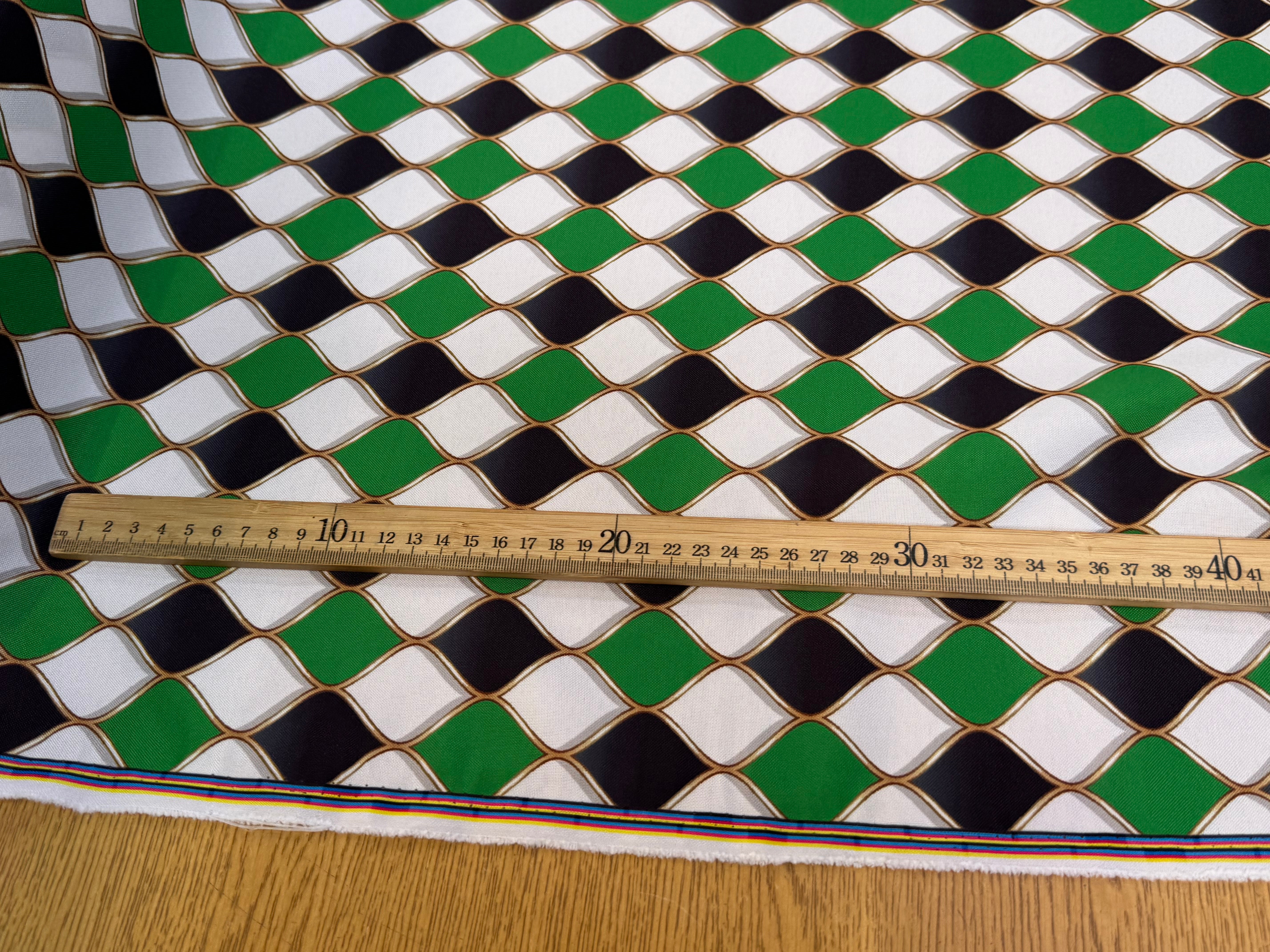 TISSU BURLINGTON VERT NOIR - My Little Coupon