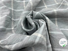 TISSU CARREAUX LIN VISCOSE - My Little Coupon - tissu - coudre