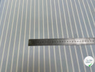 TISSU CHEMISE 100% COTON ORGANIC À GROSSES RAYURES WHITE & SKY BLUE - My Little Coupon
