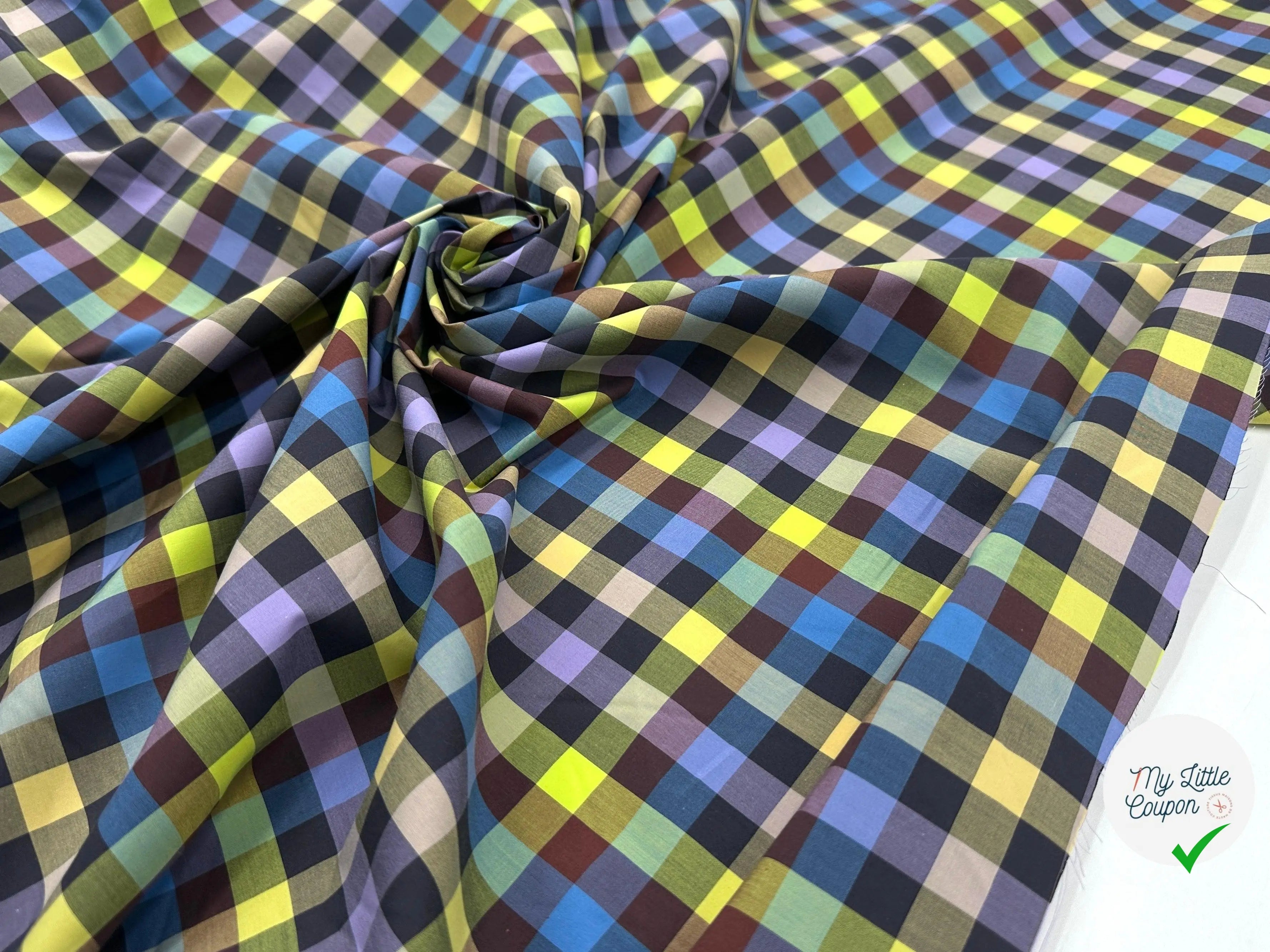 TISSU CHEMISE 13MM MULTICOLORE - My Little Coupon - tissu - coudre