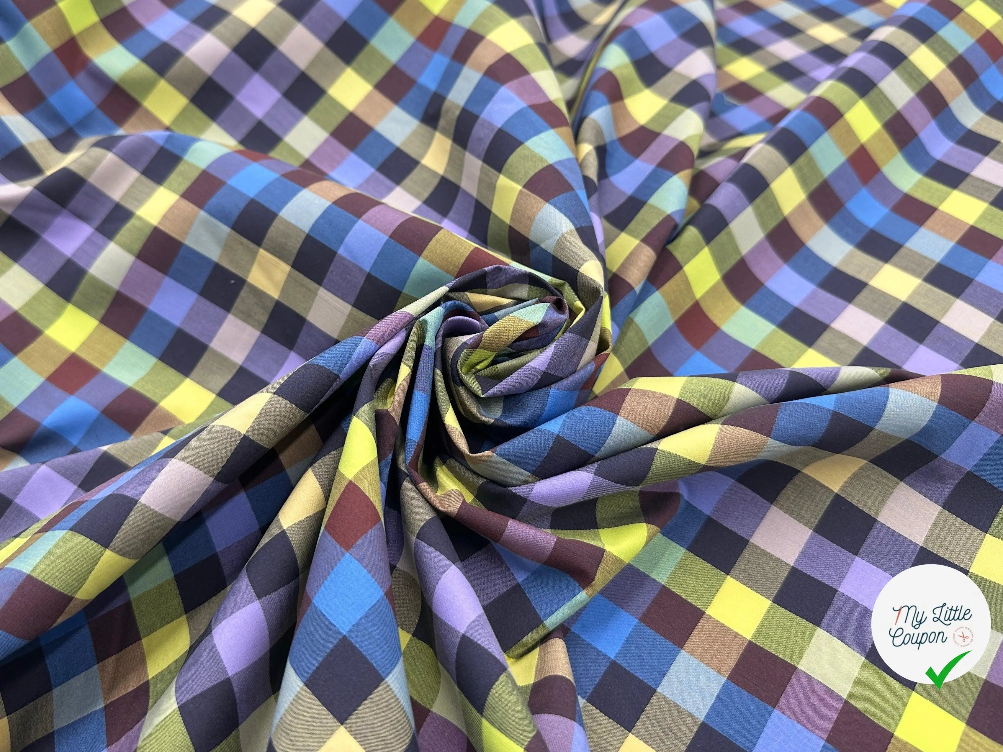 TISSU CHEMISE 13MM MULTICOLORE - My Little Coupon - tissu - coudre