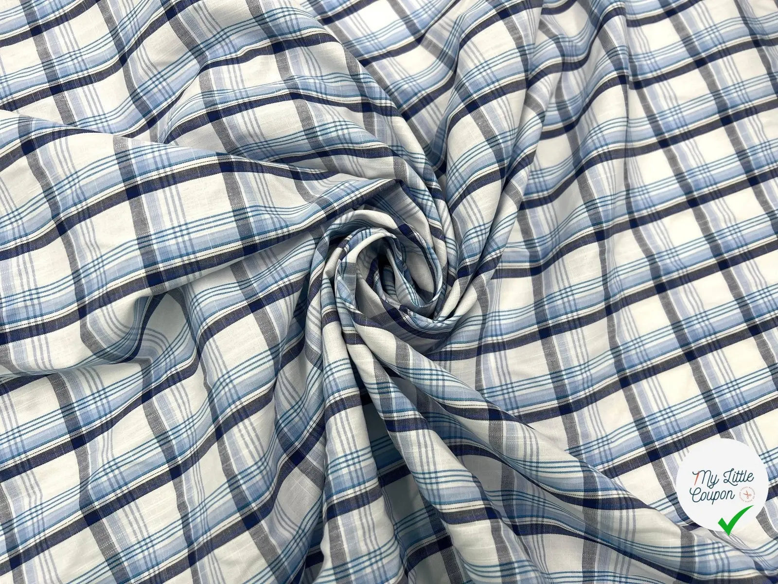 TISSU CHEMISE CARREAUX DE CAMPAGNE - My Little Coupon - tissu - coudre