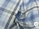 TISSU CHEMISE CARREAUX D'AZUR - My Little Coupon - tissu - coudre