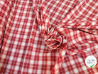 TISSU CHEMISE CARREAUX ROUGE BLANC - My Little Coupon