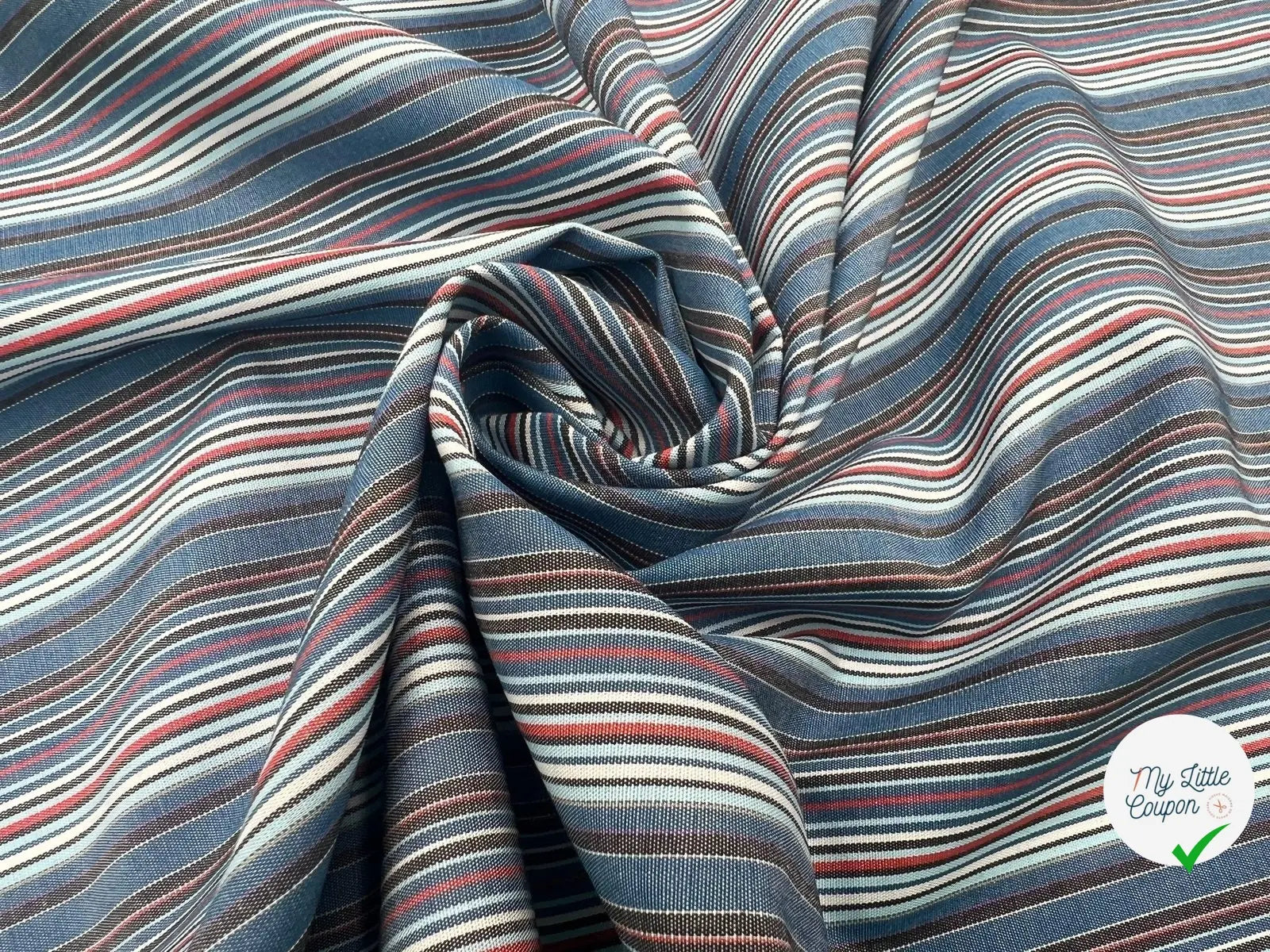 TISSU CHEMISE COTON CARREAUX LINGIEN - My Little Coupon - tissu - coudre