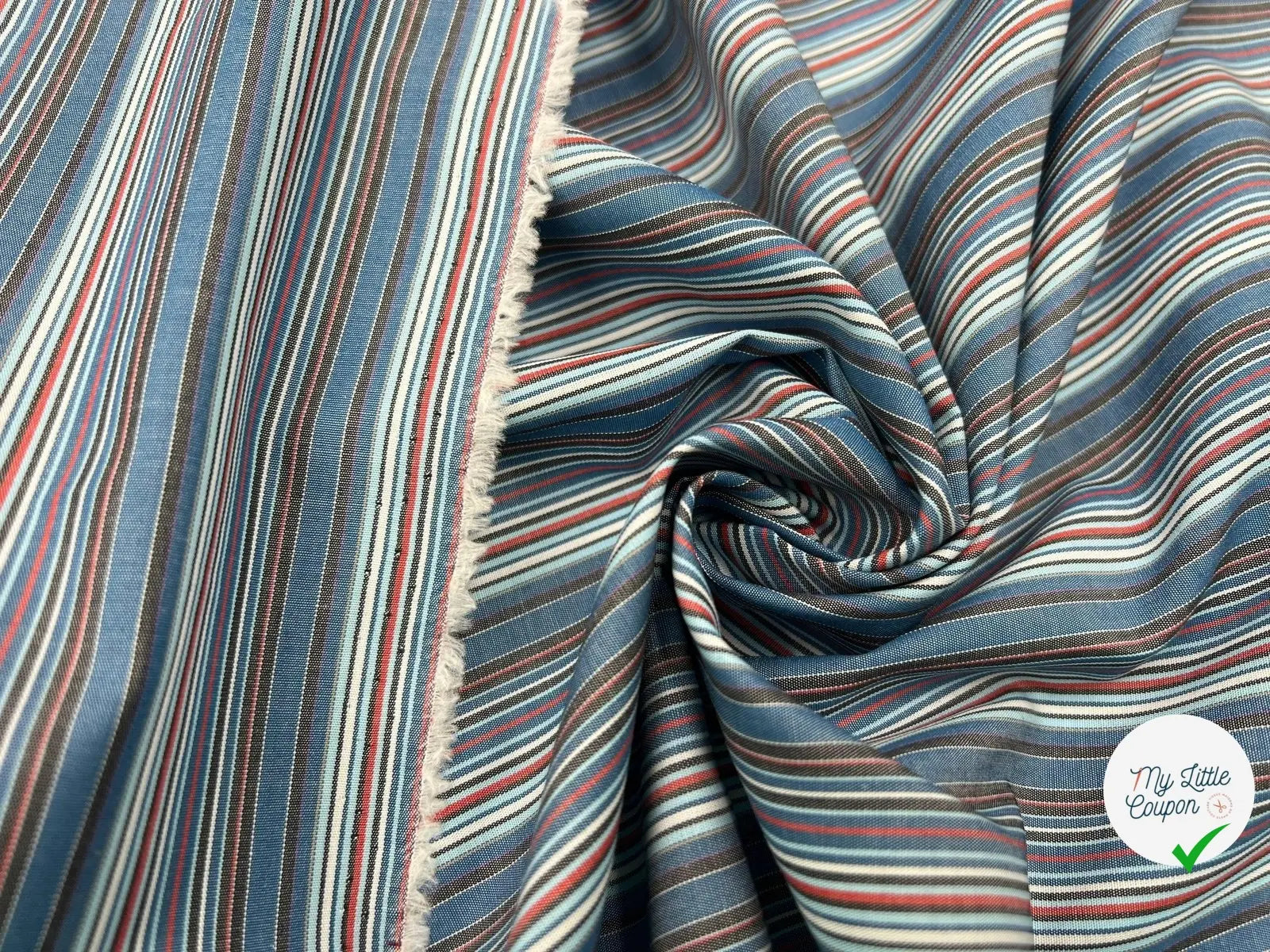 TISSU CHEMISE COTON CARREAUX LINGIEN - My Little Coupon - tissu - coudre