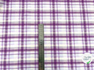 TISSU CHEMISE COTON CARREAUX MAUVES - My Little Coupon - tissu - coudre