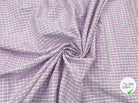 TISSU CHEMISE COTON CARREAUX PETITS ROSES ET BLANC - My Little Coupon - tissu - coudre