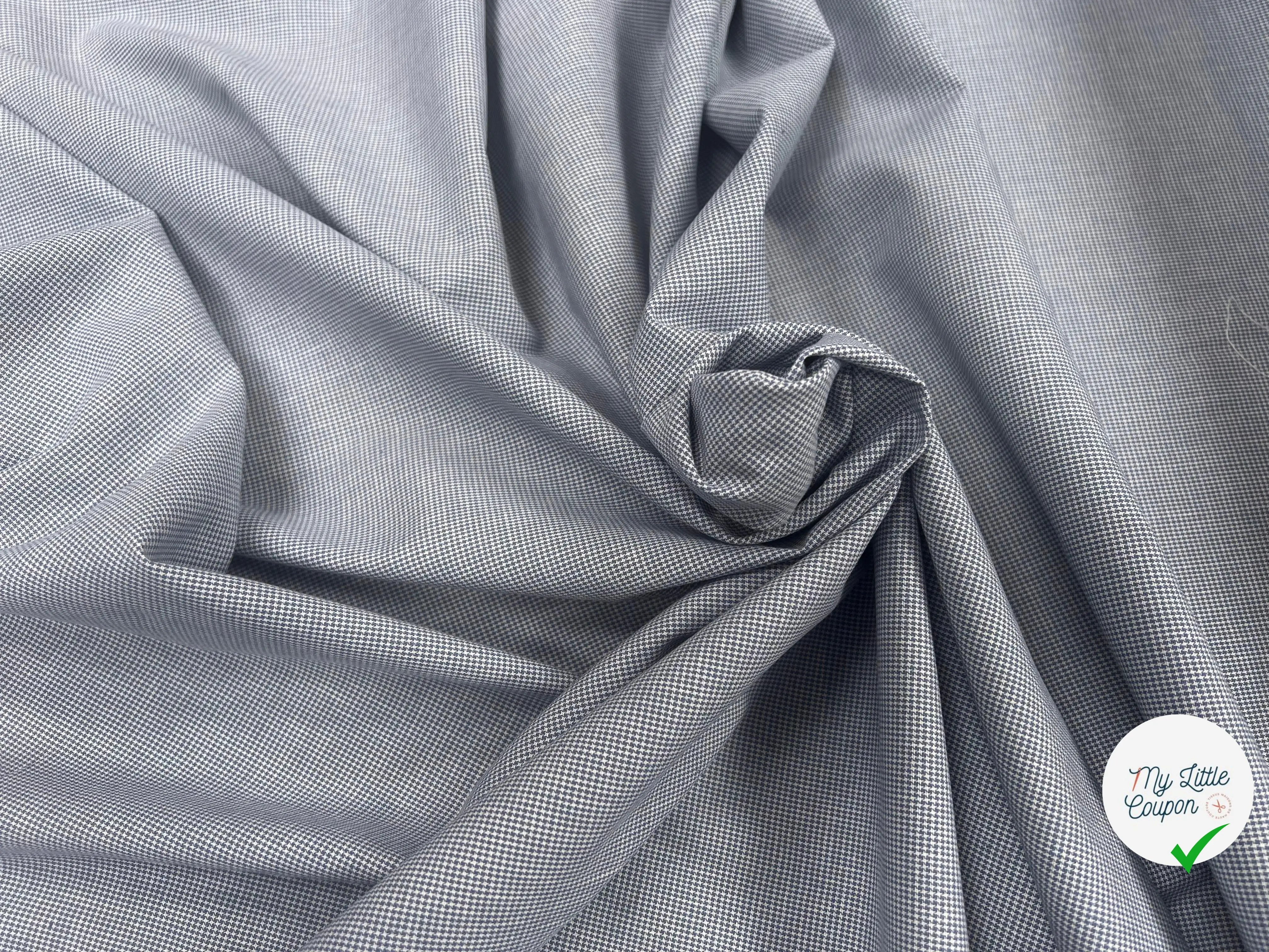 TISSU CHEMISE COTON PIED DE POULE ULTRA CHIC - My Little Coupon