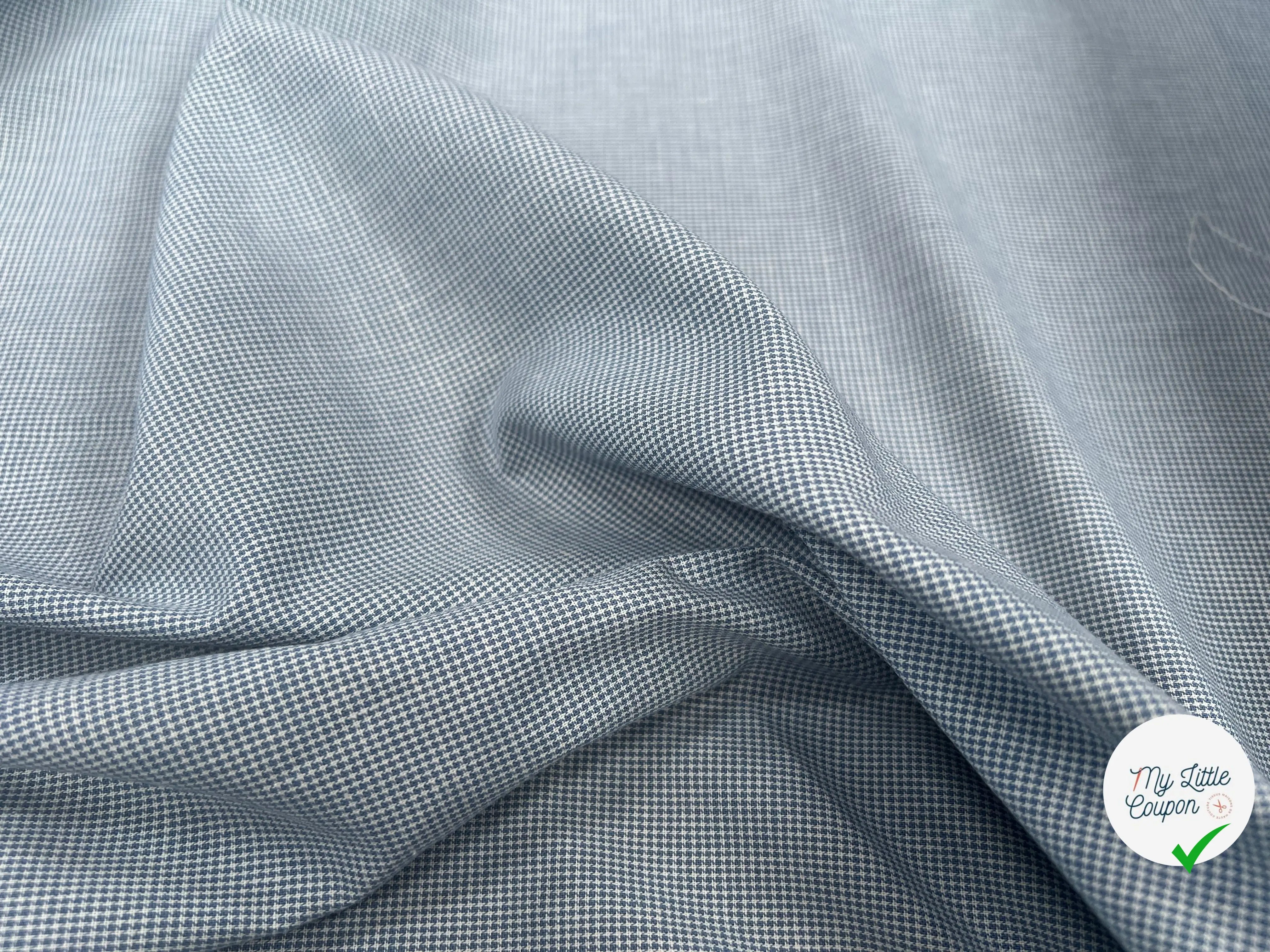 TISSU CHEMISE COTON PIED DE POULE ULTRA CHIC - My Little Coupon