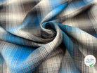 TISSU CHEMISE DUVETEUX CARREAUX COTON ITALIE - My Little Coupon - tissu - coudre