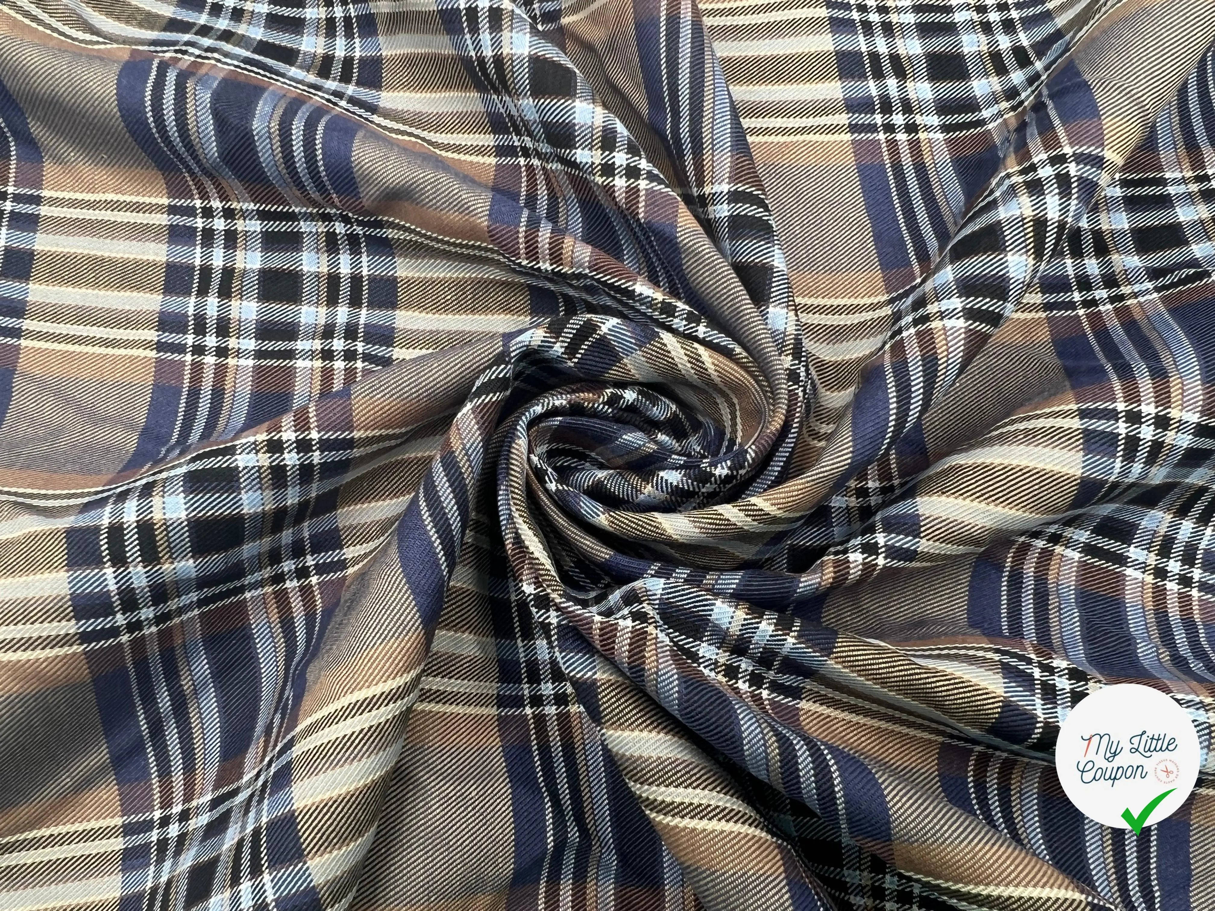 TISSU CHEMISE ECOSSAIS COOL ATTITUDE - My Little Coupon - tissu - coudre