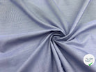 TISSU CHEMISE FIL À FIL BLEU L’ÉLÉGANCE - My Little Coupon - tissu - coudre