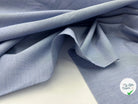 TISSU CHEMISE FIL À FIL BLEU L’ÉLÉGANCE - My Little Coupon - tissu - coudre