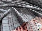 TISSU CHEMISE FLANELLETTE TRAPPEUR BLEU - My Little Coupon