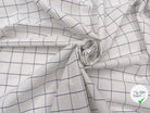 TISSU CHEMISE FROISSÉ CARREAUX BLEU ET BLANC - My Little Coupon - tissu - coudre