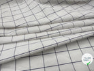 TISSU CHEMISE FROISSÉ CARREAUX BLEU ET BLANC - My Little Coupon - tissu - coudre