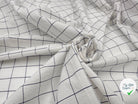 TISSU CHEMISE FROISSÉ CARREAUX BLEU ET BLANC - My Little Coupon - tissu - coudre