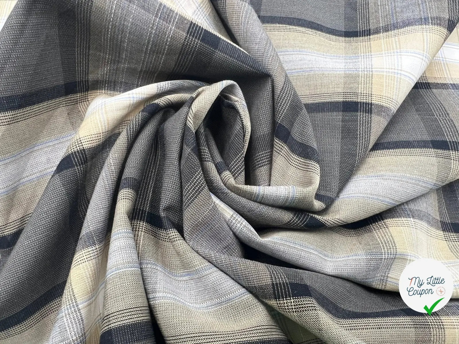 TISSU CHEMISE OLD FASHION - My Little Coupon - tissu - coudre