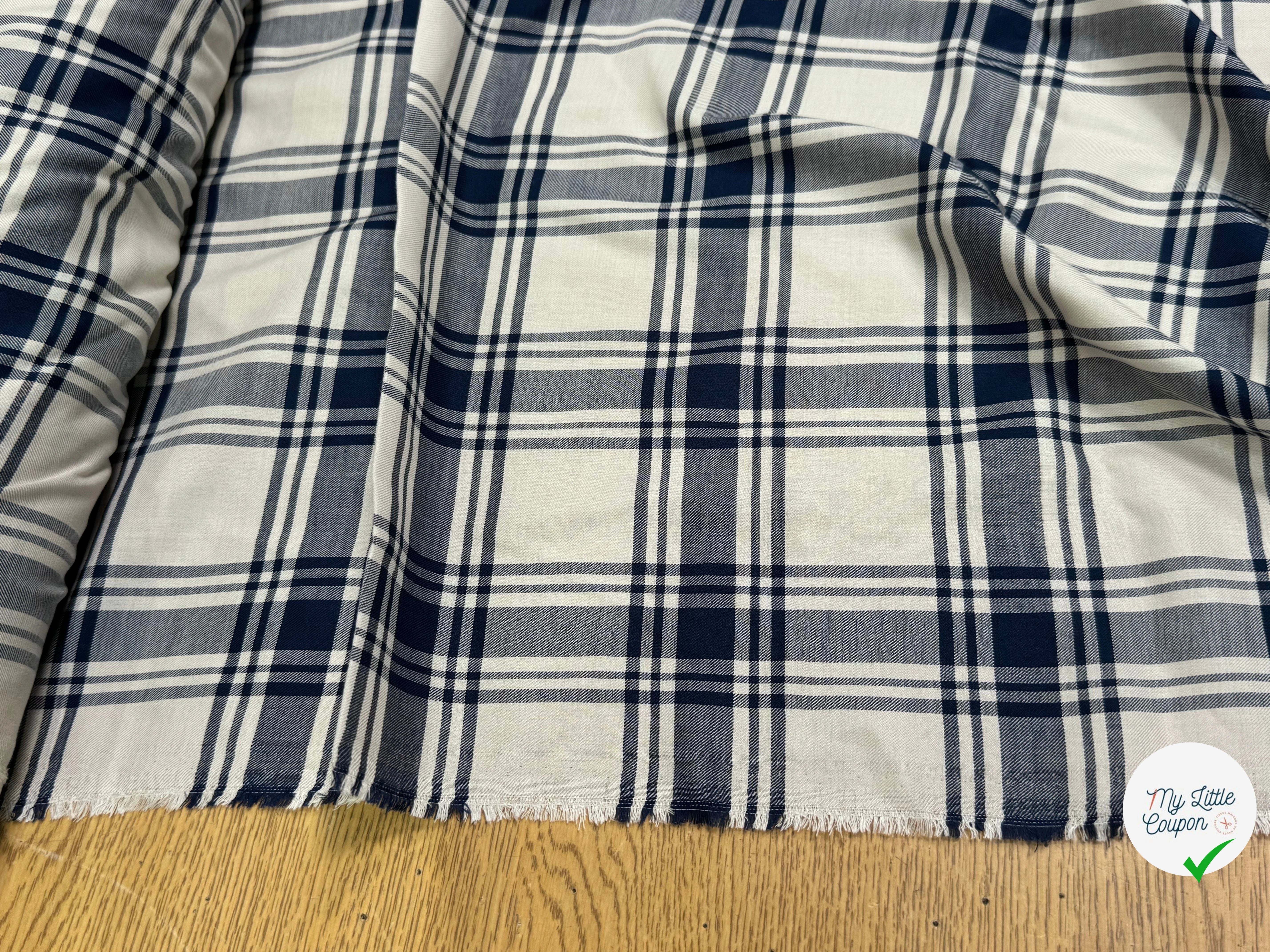 TISSU CHEMISE SUBTILE FALL JAPAN 1 NAVY BEIGE - My Little Coupon
