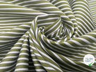 TISSU CHEMISE TISSÉ TEINT BANDE SATIN VERT OLIVE - My Little Coupon - tissu - coudre
