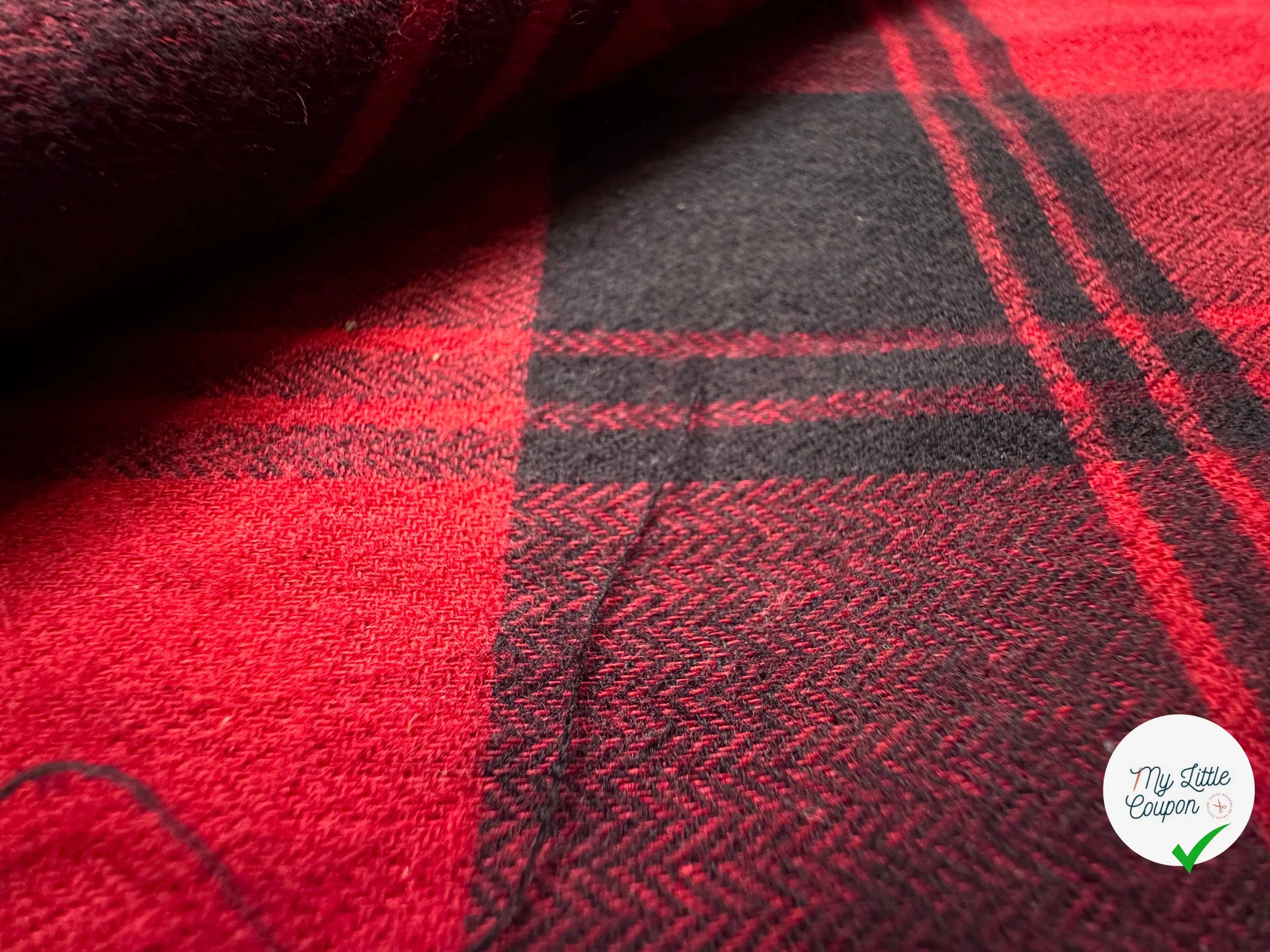 TISSU CHEMISE TRAPPEUR  ECOSSAIS COTON JAPONAIS TAKIYHO - My Little Coupon