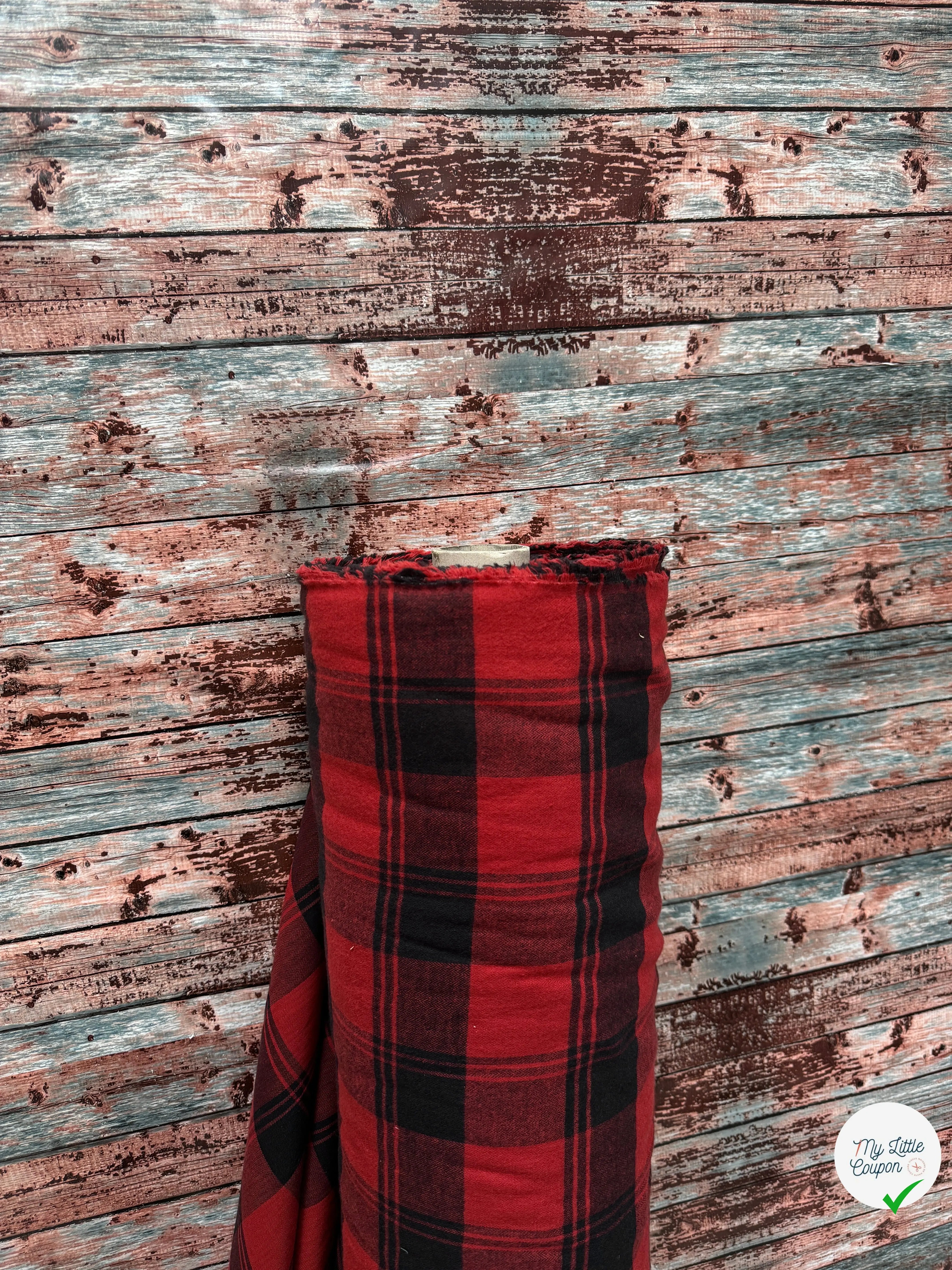 TISSU CHEMISE TRAPPEUR  ECOSSAIS COTON JAPONAIS TAKIYHO - My Little Coupon