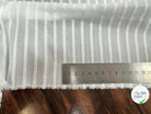 TISSU COTON BLANC À RAYURES DUVETEUSES - My Little Coupon