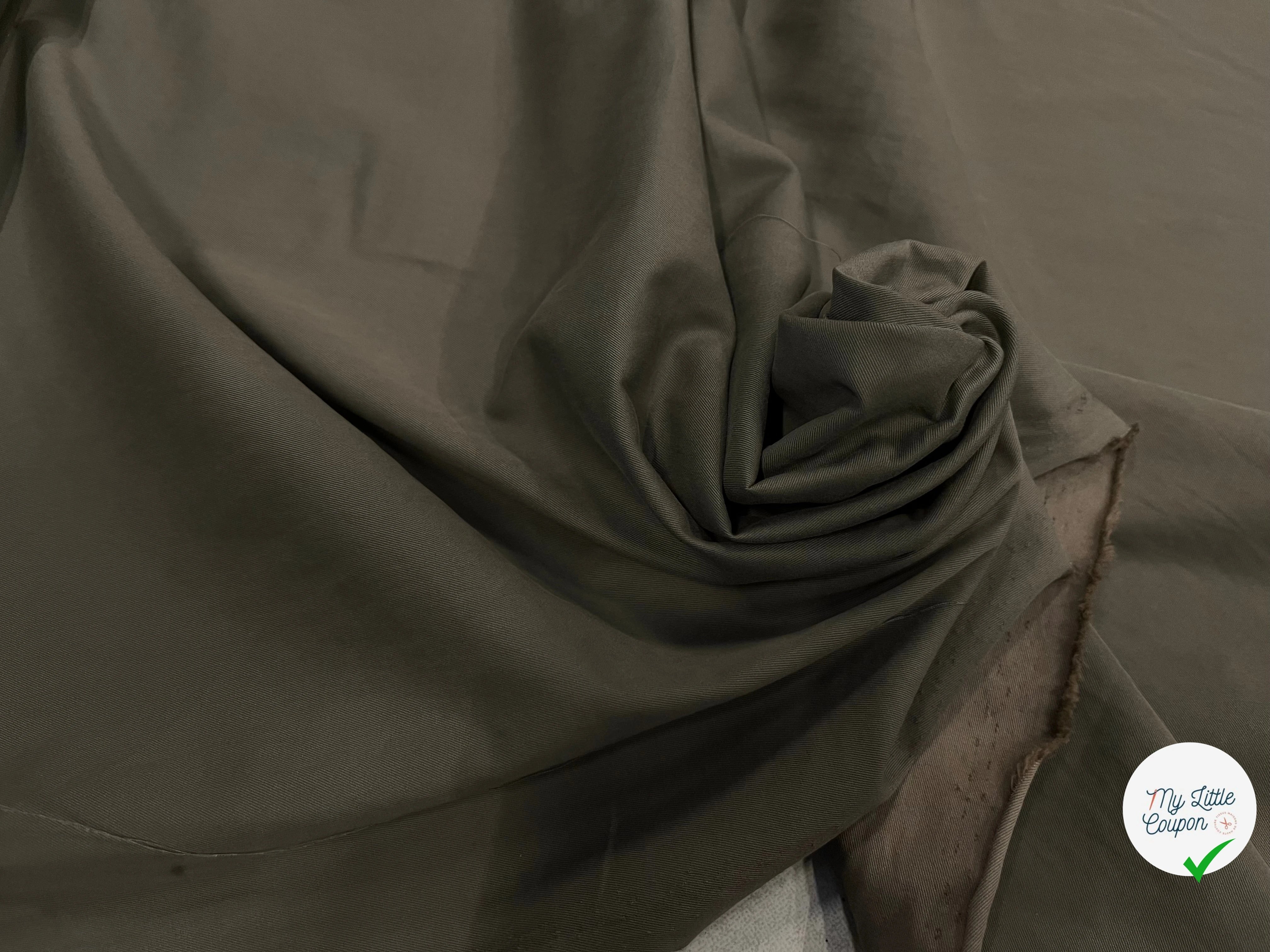 TISSU COTON CHEMISE KAKI - My Little Coupon